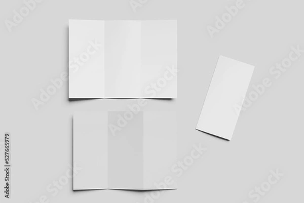 Fototapeta Trifold Brochure Mockup