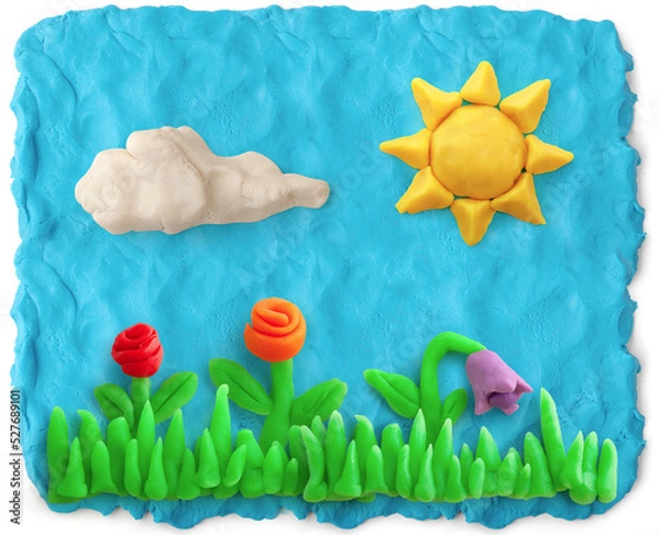 Obraz Picture made of playdough