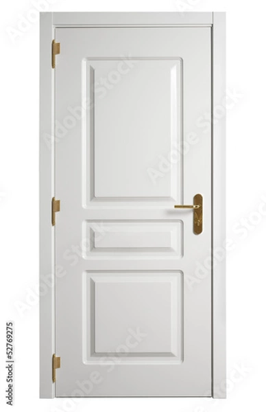 Fototapeta white wooden doors