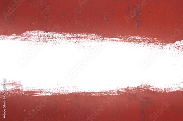Fototapeta Dirty toned iron battered background with a strip