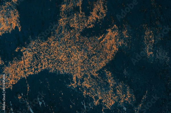 Obraz Dirty tinted iron battered background with a spots