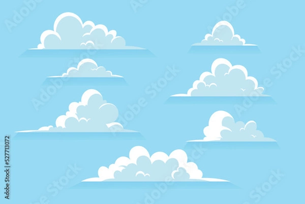 Fototapeta Set of clouds