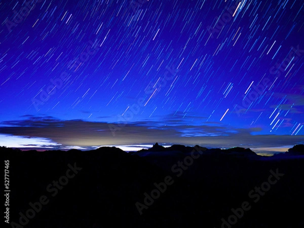 Obraz 槍ヶ岳　穂高岳　星　コンポジット