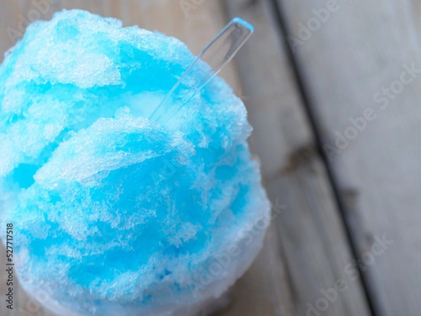 Obraz かき氷　ブルーハワイ　鏡平小屋