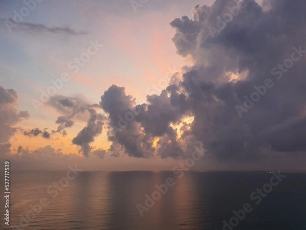 Obraz sunset over the river