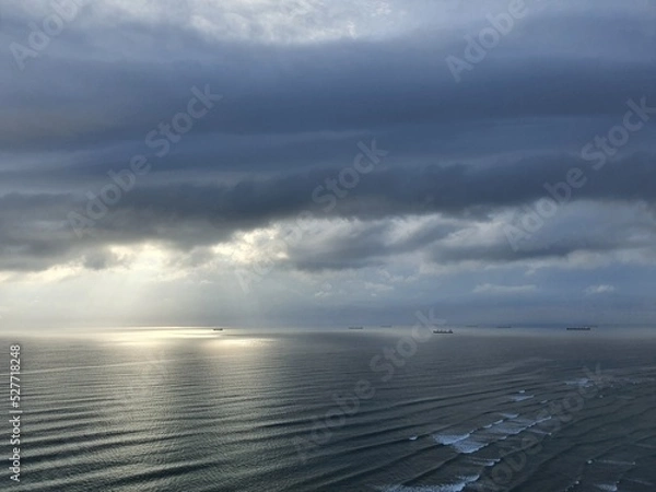 Obraz storm over the sea
