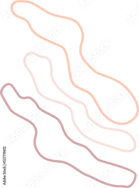 Fototapeta Colorful abstract line blob element