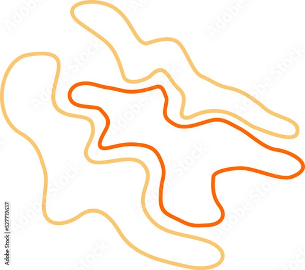 Fototapeta Colorful abstract line blob element