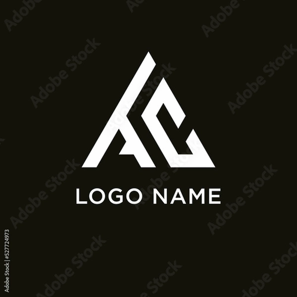 Obraz letter a t c logo design