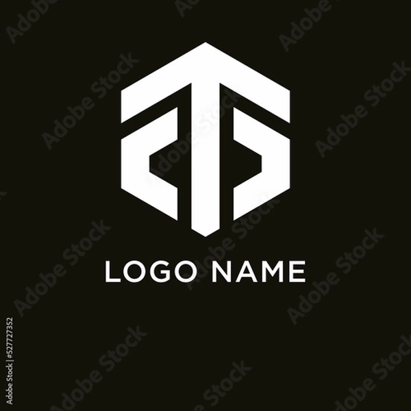 Obraz letter t logo design