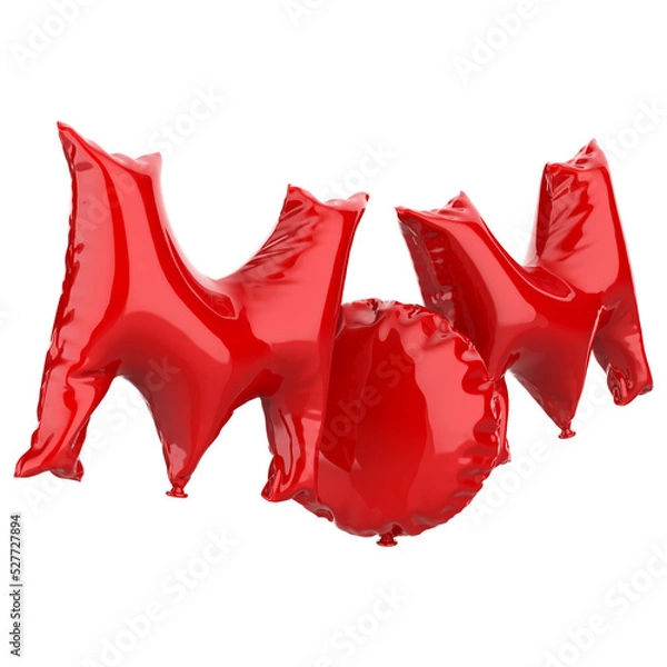 Fototapeta Text mothers day for composition 3d render