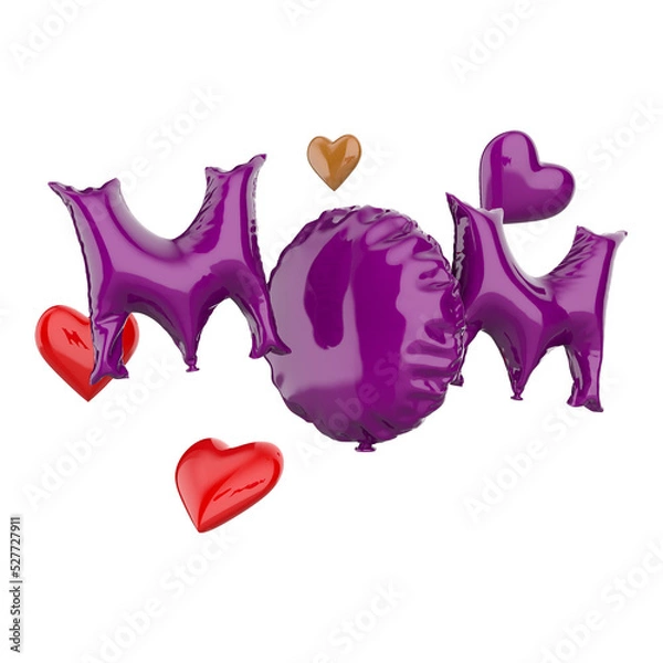 Fototapeta Text mothers day for composition 3d render