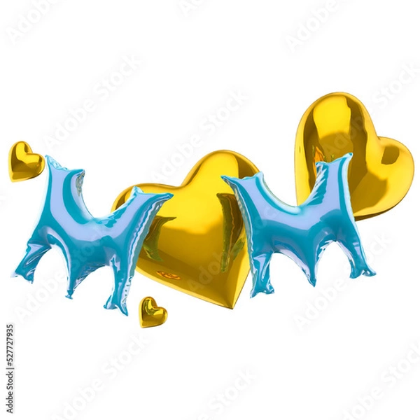 Fototapeta Text mothers day for composition 3d render