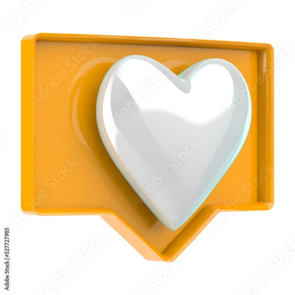 Fototapeta Heart 3D rendering 