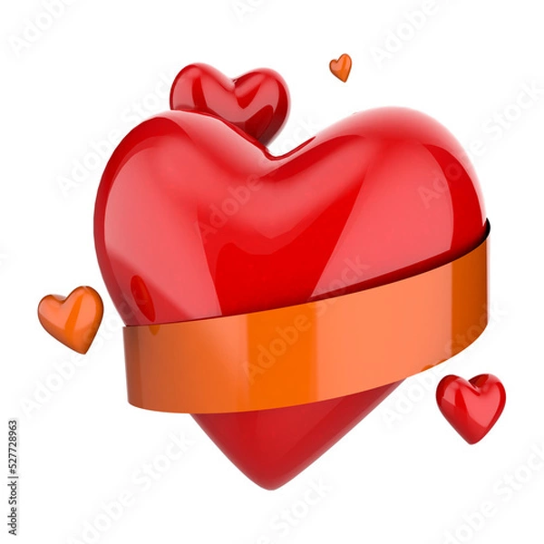 Fototapeta Heart 3D rendering 