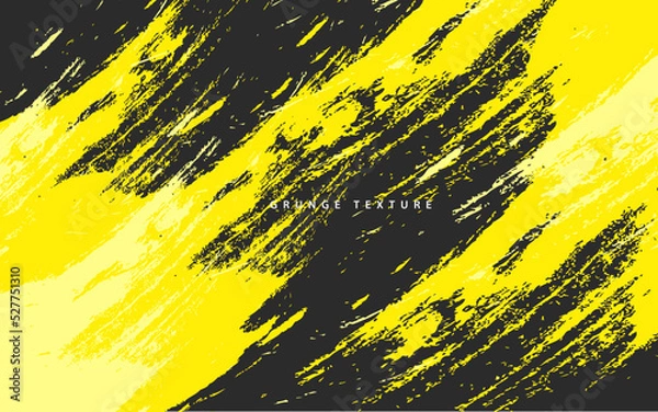 Fototapeta Abstract grunge texture black and yellow color background