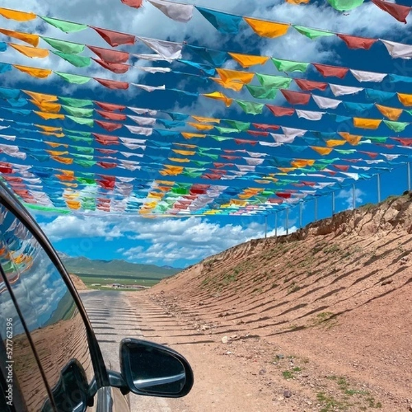 Obraz car in the Tibet 