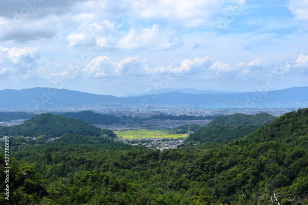 Fototapeta 金勝アルプスからの琵琶湖方面の眺め