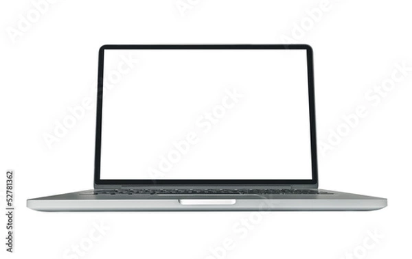 Fototapeta Blank ultrabook mobile computer