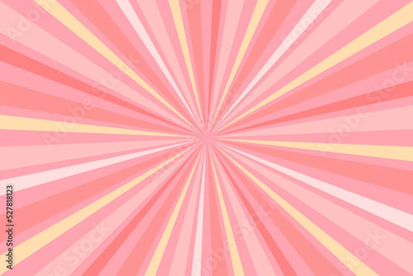 Fototapeta Sunburst geometric Ray star Background with trendy pastel colors