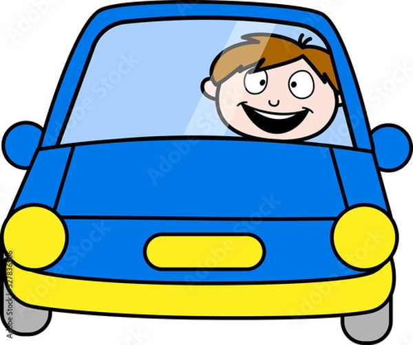 Obraz cartoon child vector illustration with 2d 