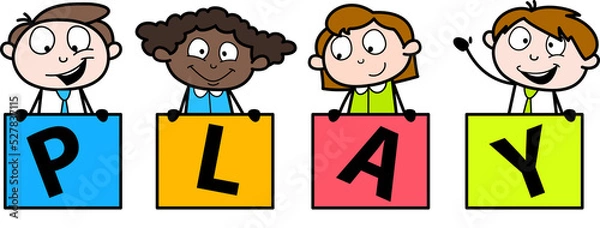 Obraz funny cartoon alphabet