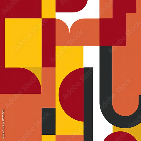 Obraz bauhaus style background