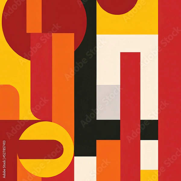 Obraz bauhaus style background