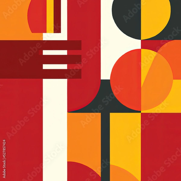 Obraz bauhaus style background