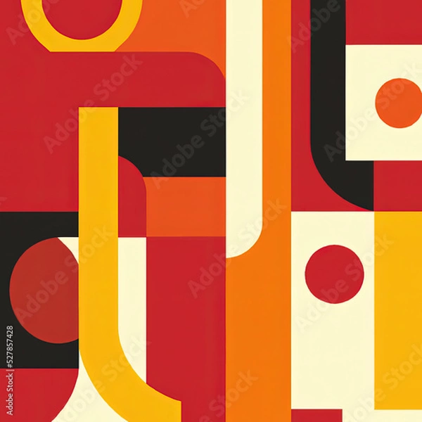 Obraz bauhaus style background