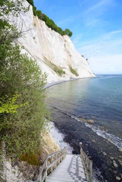 Obraz Descent to the shore of the cliff "Møns Klint"
