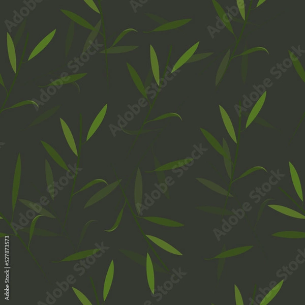 Obraz flowers pattern greens illustration vector background