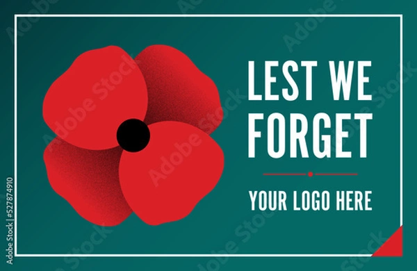 Obraz Remembrance Day - Lest We Forget