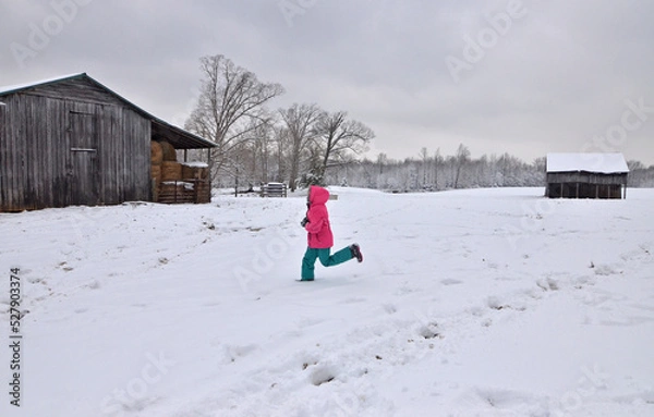 Obraz child in the snow