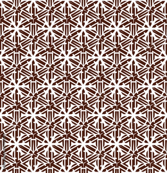 Fototapeta Geometric pattern. Seamless vector background. Ethnic graphic design.