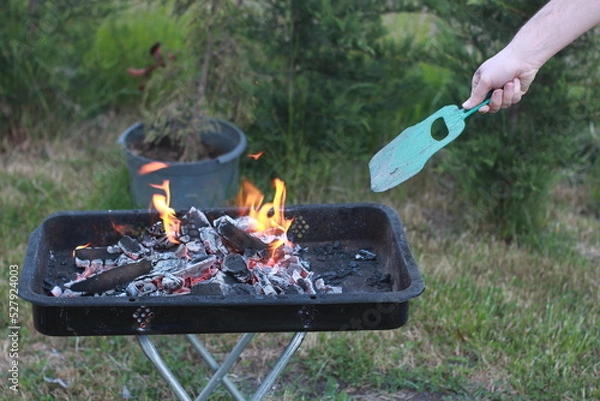 Obraz barbecue on the fire