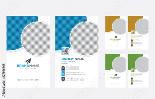 Fototapeta Modern Creative Business Card Template Vector, Elegant Simple Minimal Visiting Card Design Layout