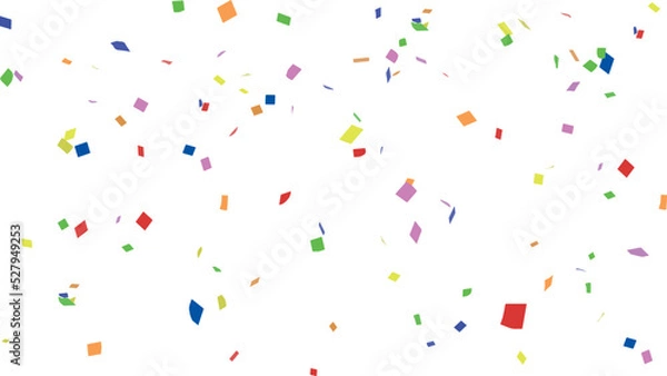 Obraz カラフルな紙吹雪が舞うベクターイラスト
