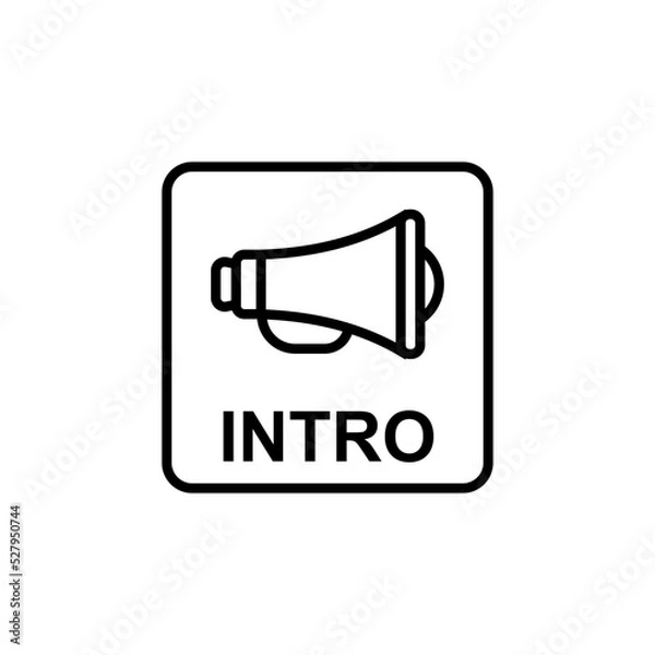 Obraz intro icon vector design templates