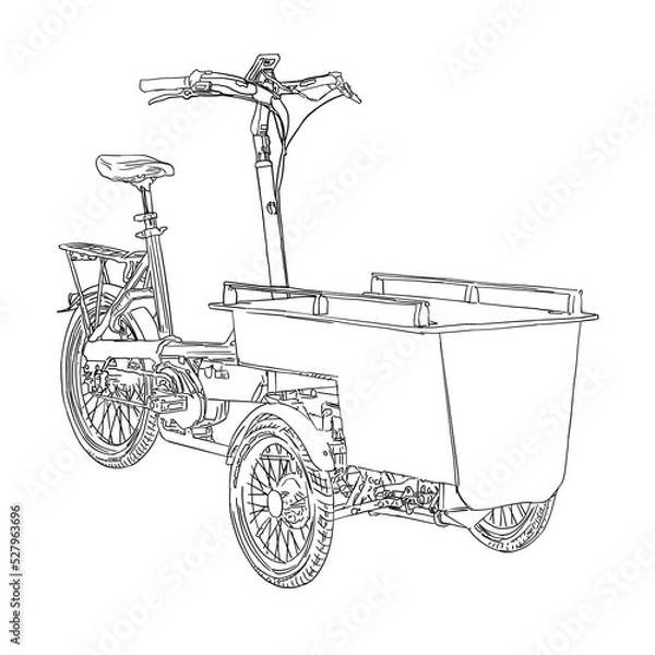 Obraz vintage bicycle illustration