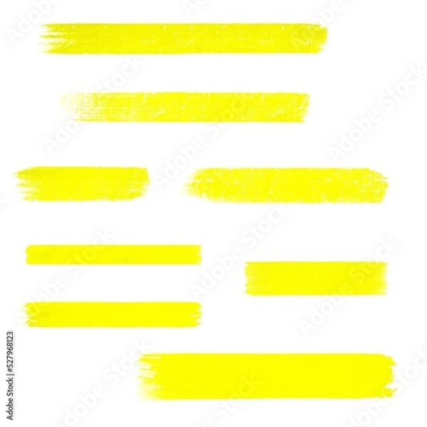 Fototapeta Textmarker Gelb - Text & Zahlen hervorheben und markieren - Vorlage 