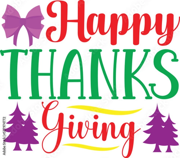 Obraz Thanksgiving svg design cut files
