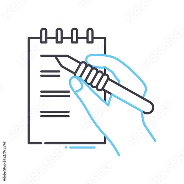 Fototapeta to do list line icon, outline symbol, vector illustration, concept sign
