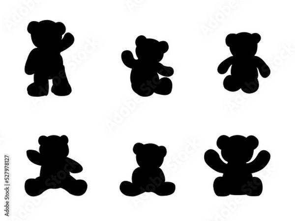 Obraz Teddy Bear Silhouette