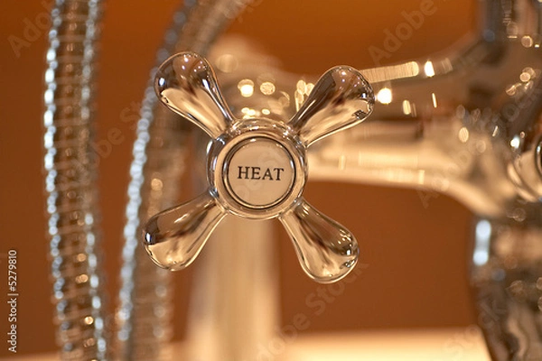 Obraz Wasserhahn warm