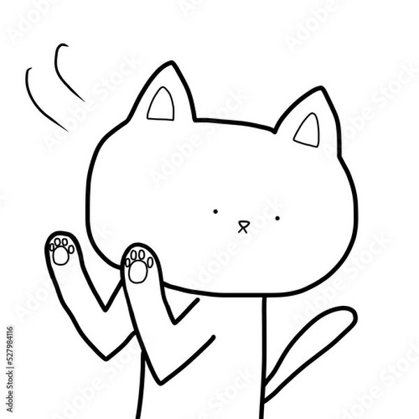 Obraz 無表情で拒否する猫さん