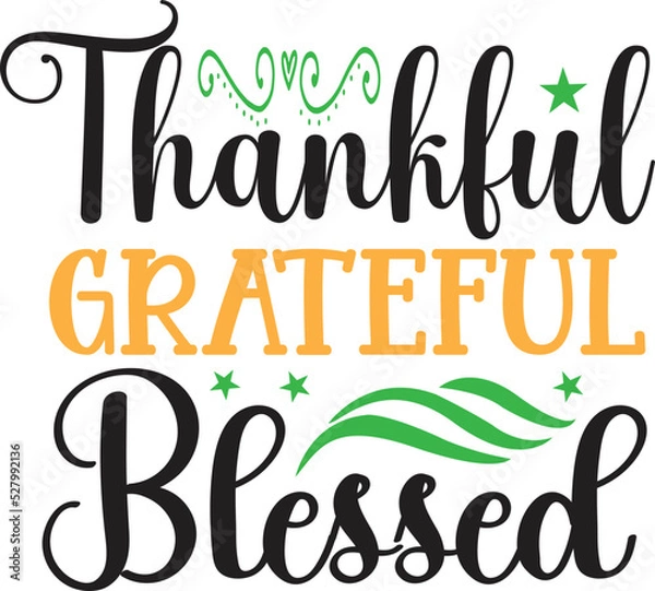 Fototapeta Thanksgiving svg design cut files