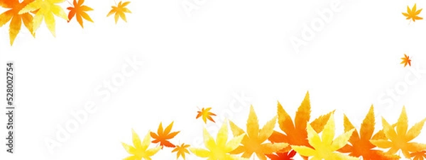 Fototapeta 紅葉の葉のバックグラウンド、秋のイメージ