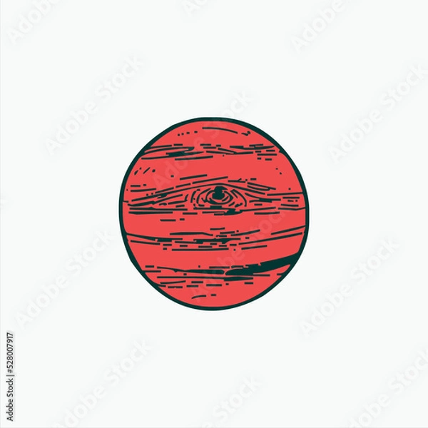Fototapeta ufo illustration logo,space planet vector design