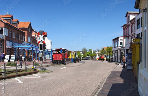 Obraz na stacji kolejowej Borkum